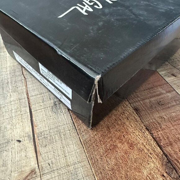 Nasty Gal Black Faux Suede Block Heel Pointed Toe Sock Boots Size 6 - Picture 12 of 12